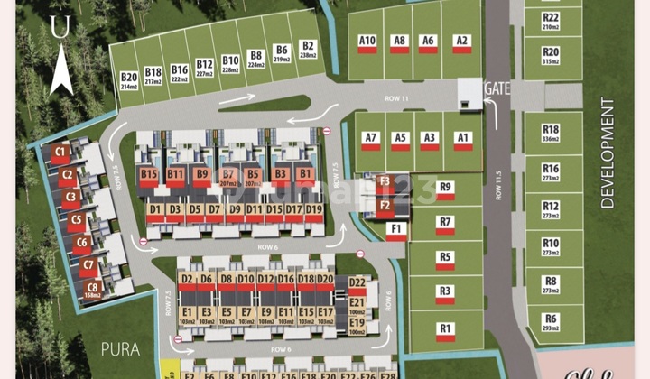 Dijual For Sale Tanah Kavling Antara Sanur dan Sunset Road Bali