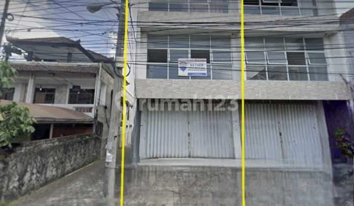 For Sale: 3-Story Shop House with Spacious Parking in Downtown Denpasar