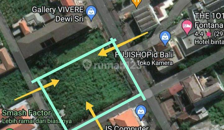 Dijual Tanah Komersil Jalan Utama Dewi Sri 1