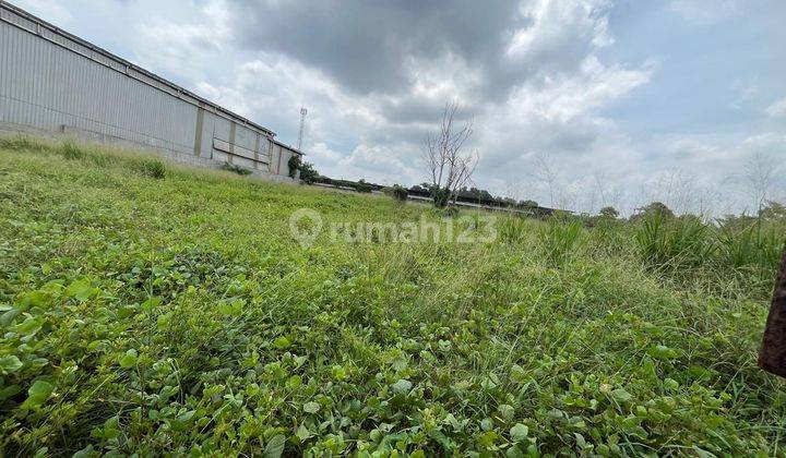Disewakan tanah luas 6000m tanah padat sdh pagar keliling akses Wing box  Area Narogong 1