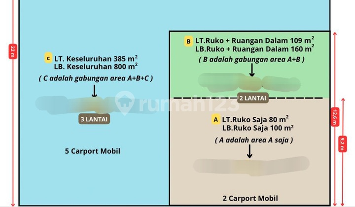 Gold Investment! House for Sale in Tarumanegara Cirendeu, Land Area 574 M² 2