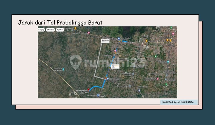 Tanah Strategis di Jalan Soekarno Hatta Probolinggo Dekat Tol 10