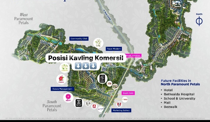 Dijual Kavling Paramount Petal Curug Tangerang