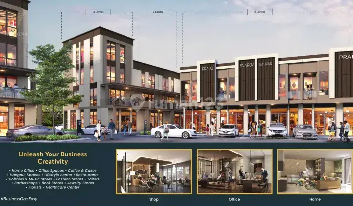 Ruko / SOHO Lokasi Strategis Traffic sangat Padat dekat Akses Tol di SHOPHOUSE VERONA JUNCTION 5