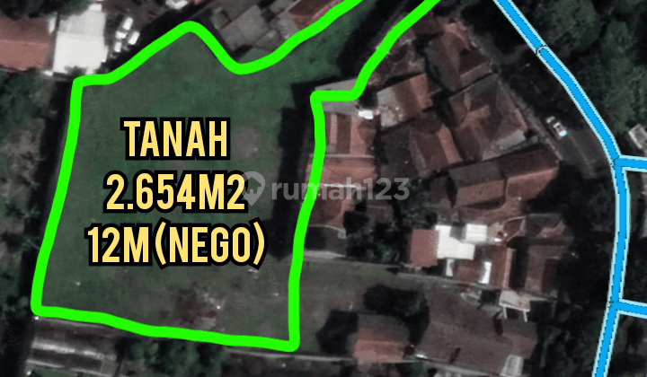 Tanah Gentong 2.654m2, Lokasi Ramai 12M Citeureup Cimahi! 1