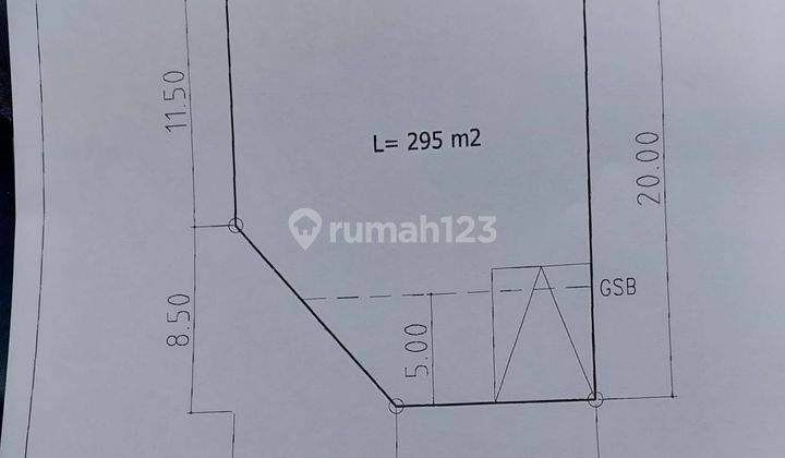 Dijual Rumah Tua Hitung tanah di Suvarna Padi Cluster Cempaka 1