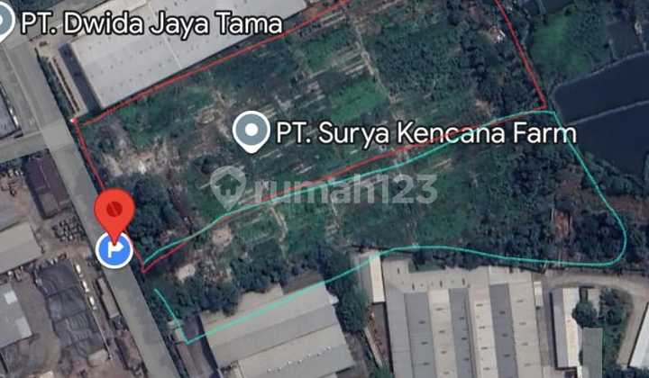 Dijual Tanah Luas 3,2 Ha Di Desa Curug Gunung Sindur