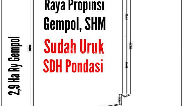 Tanah di Raya Gempol  1