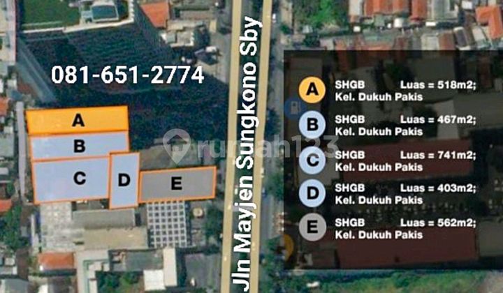 Tanah Mayjen Sungkono Surabaya