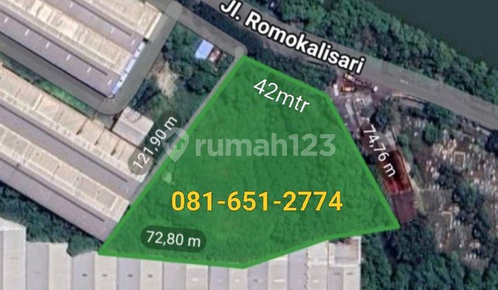 Tanah di Romokalisari Surabaya.