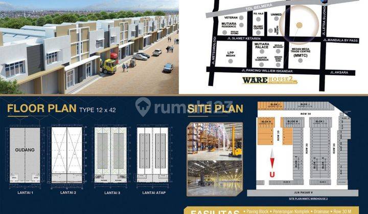 Gudang Baru Lokasi Strategis di Mmtc Warehouse Medan 2