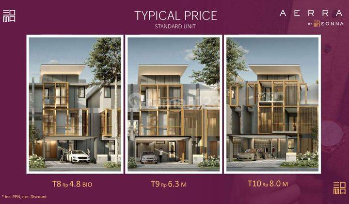 Cluster Aerra At Eonna Bsd Hunian Mewah 3 Lantai Design Korean Style 1