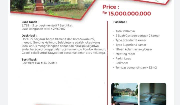 Dijual Resort Di Selabintana, Sukabumi Jawa Barat Lokasi Ideal 1