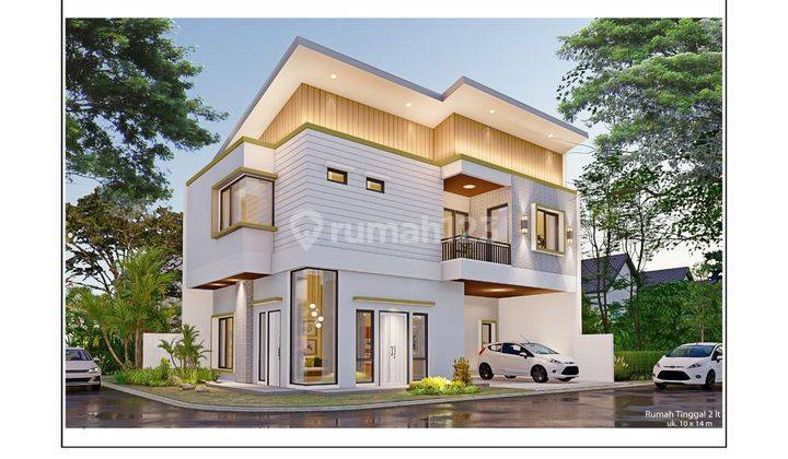  Dijual Rumah Hoek Brand New Cantik, Modern Bagus Di Nusaloka Bsd 2