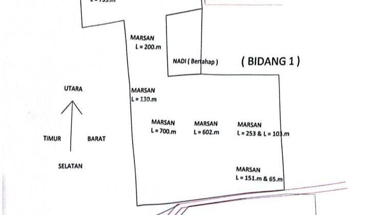 Dijual Cepat Tanah Luas 6.000 M Lokasi Strategis Shm Siap Bangun 1