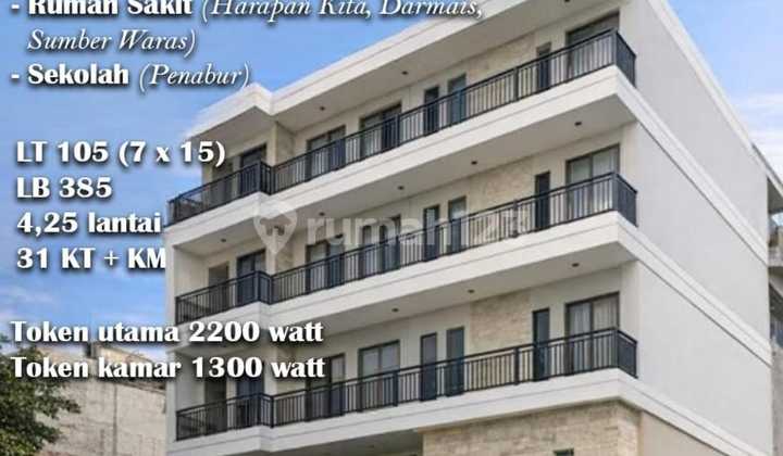 For Sale New Indent 4-Floor Boarding House in Tomang, West Jakarta 1