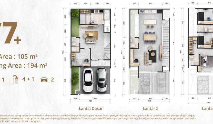 Rumah Luxury 3lt 7x15 4kt Cluster Vastu Jgc Jakarta Garden City 2