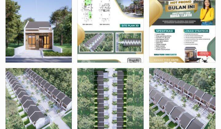 Promo rumah 2 lantai dp cukup 5 juta all in angs hanya 2.8 juta tenor 20 tahun  10