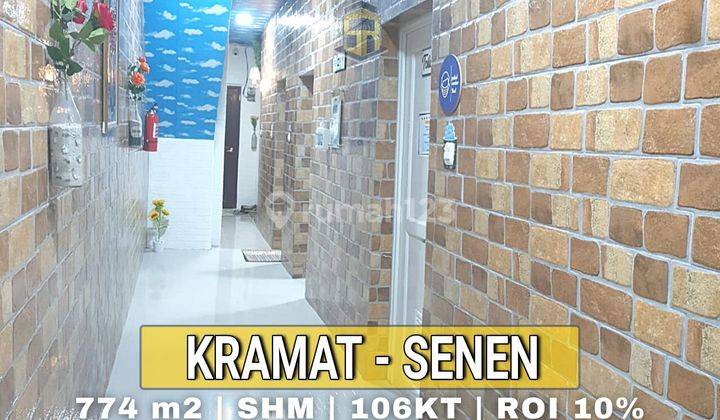 Rumah Kost 4 Lantai Furnished, Akses Jalan Lebar SHM 1