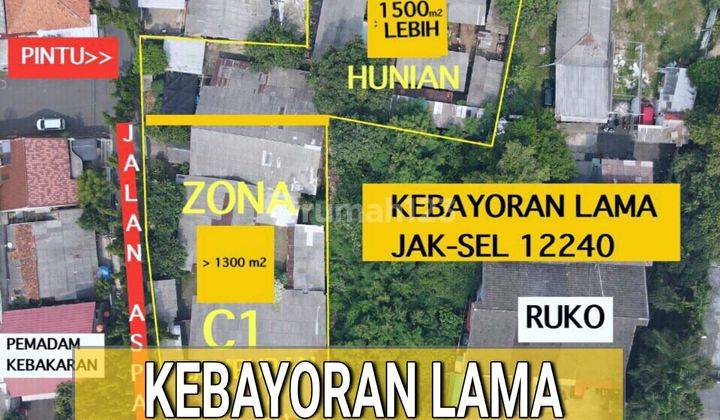 Butuh Cepat Tanah Komersial Kebayoran Lama Jalan Utama Strategis 1