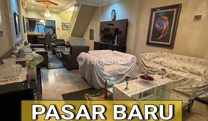 Ruko 4 Lantai di Pusat Pembelanjaan Pasar Baru, Cocok Untuk Ekspedisi Atau Kantor Full Furnished 1