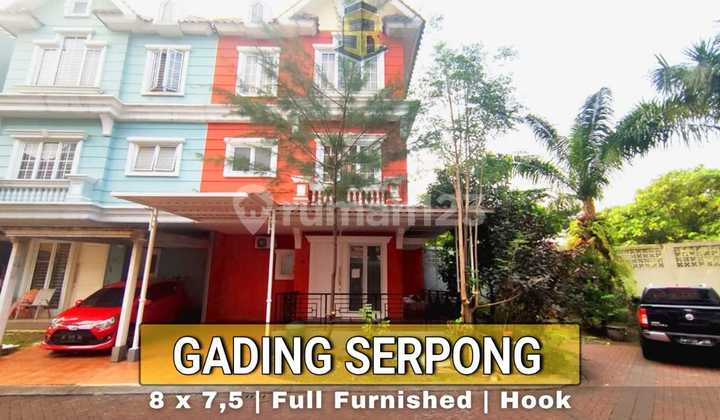 Rumah Cluster 3 Lantai Di Gading Serpong, Hook, Parkir Luas, Fasilitas Lengkap