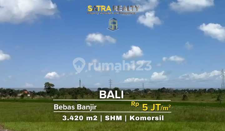 TANAH KOMERSIL DI TABANAN BALI LOKASI STRATEGIS