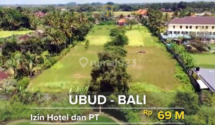 Ubud Bali Land View Rice Fields Free Hotel Permit And PT 1