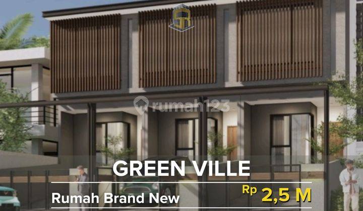 Rumah Brandnew Di Green Ville, 2 Lantai, Ventilasi Bagus 1