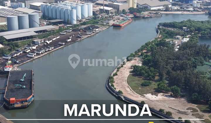 Marunda Industrial Land with Sea Access and Ship Parking in the Back