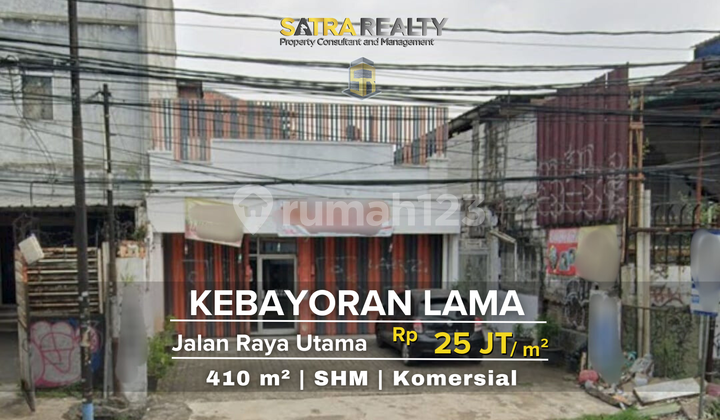 Tanah Komersil Di Jalan Raya Kebayoran Lama Bentuk Ngantong