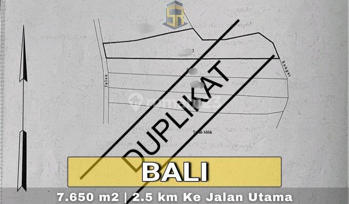 Land in the State of Bali, 2.5 Km to the Main Road Denpasar Gilimanuk 1