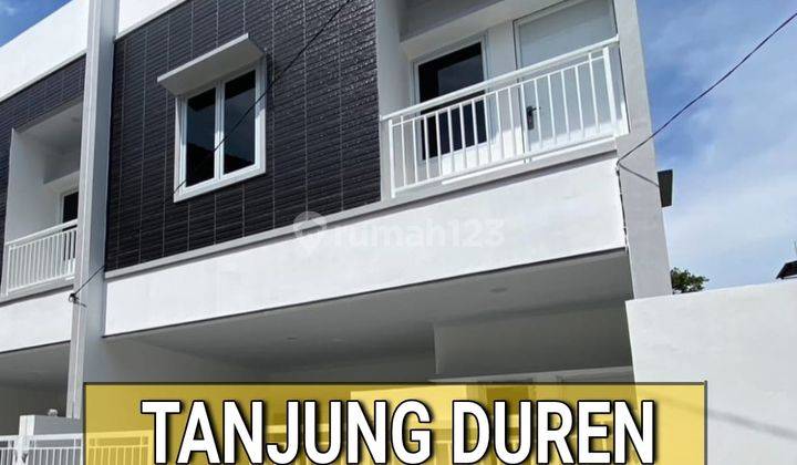 Rumah Tanjung Duren Baru Akses Jalan 2 Mobil 5 Kamar 3 Lantai 1