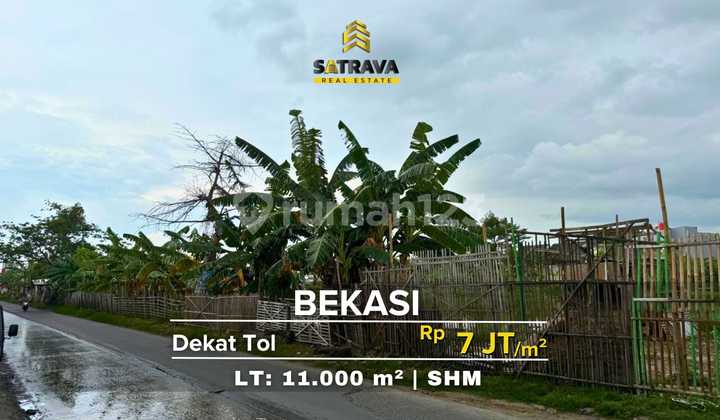 Tanah Siap Olah Bekasi Dekat Akses Tol