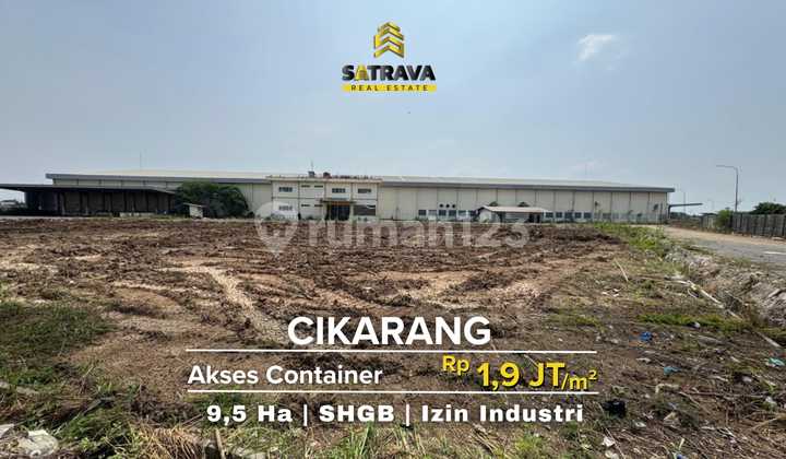 Tanah dengan Gudang di Lemah Abang Cikarang Bekasi Dekat Tol