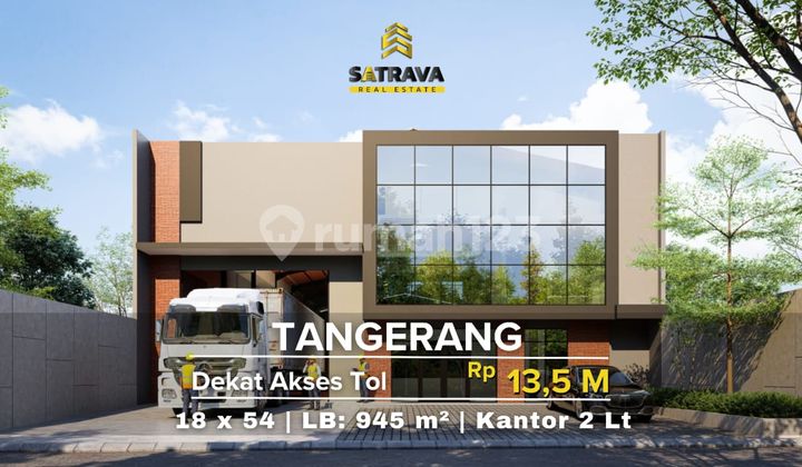 Gudang Baru Kunciran Dekat Pusat Kota Tangerang