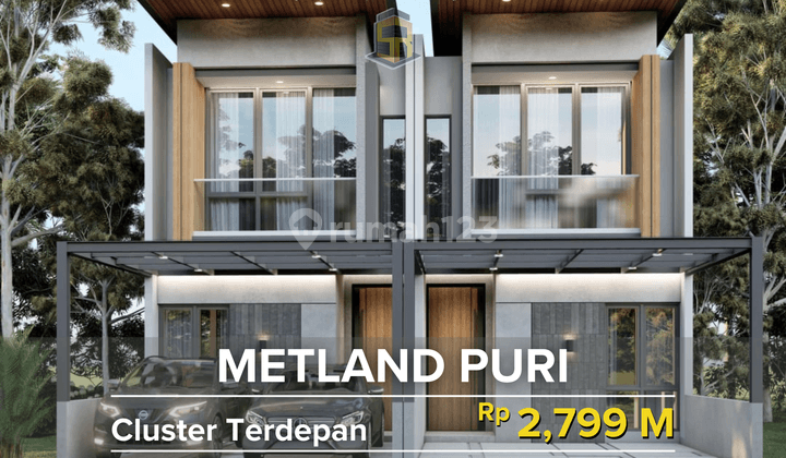 Rumah Baru Metland Puri One Gate System Dekat Tol 1