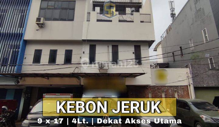 Ruko 4 Lantai Dekat Kebon Jeruk Raya Bonus Bangunan Siap Pakai 1