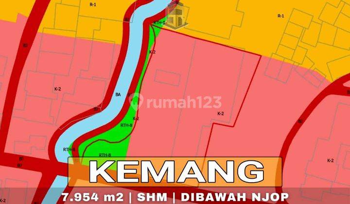 bangunan hitung tanah di kemang dibawah NJOP 1