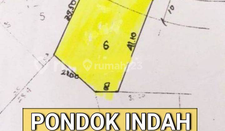 Tanah Komplek Elite Pondok Indah, Siap Bangun Rumah Mewah, Nego 1