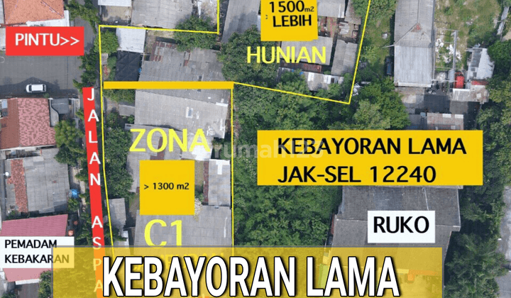 Tanah Komersial di Ciputat Zona Campuran 1