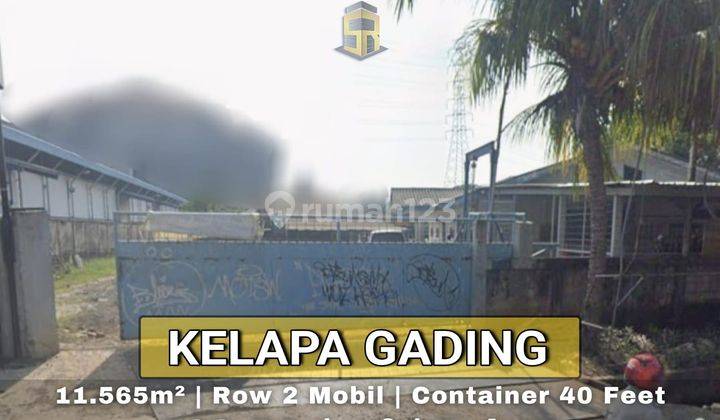 Tanah kelapa gading, komersil di jalan raya, cocok untuk gudang 1