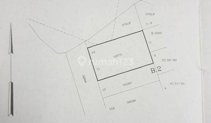 Kavling Murah Siap Bangun Hadap Barat di Villa Melati Mas 2