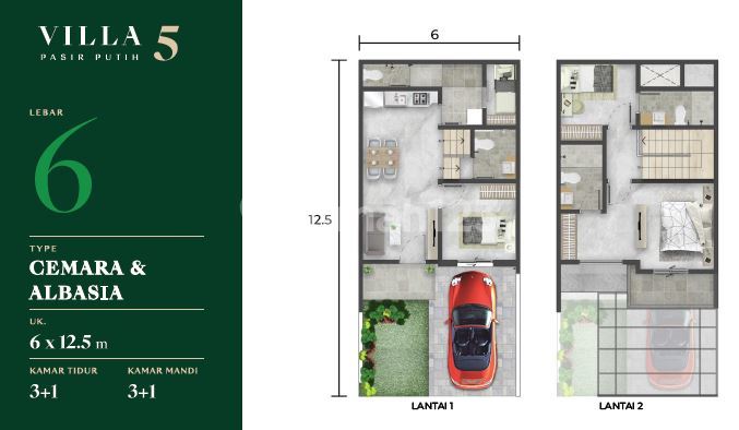 Dijual Cluster Villa Pasir 5 Type Cemara Pik 2 Dijual Cluster Villa Pasir 5 Type Cemara Pik 2