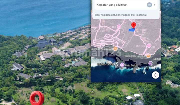 Tanah Berpemandangan Laut Di Lokasi Uluwatu Utama, Bali