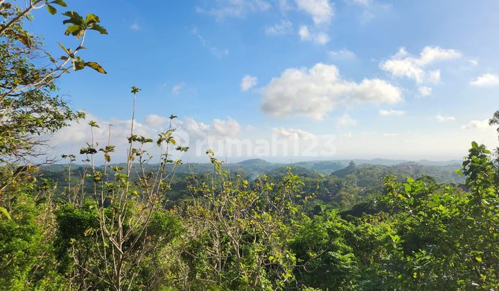 For Sale | Premium Hillside Land In Klumpu, Nusa Penida - Ocean & Mount Agung View