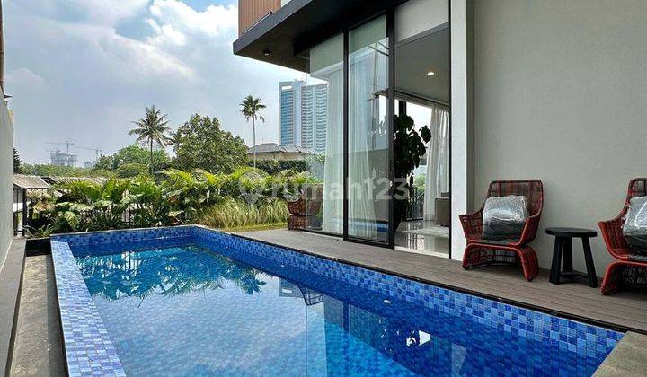 Rumah Kemang Brand New Furnished Spek Mewah Tropis Ada Pool 2