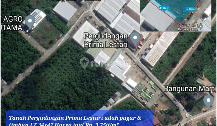 Tanah Transkalimantan Komplek Pergudangan Prima Lestari  1