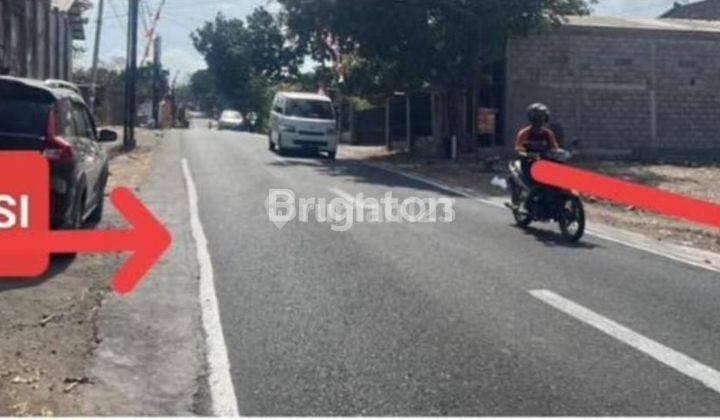 TANAH KOMERSIAL RAYA KASONGAN, AKSES TRUK KONTAINER. DEKAT KANTOR KELURAHAN BANGUNJIWO, PUSKESMAS BANGUNJIWO, SMP BANGUNJIWO, RINGROAD SELATAN 2