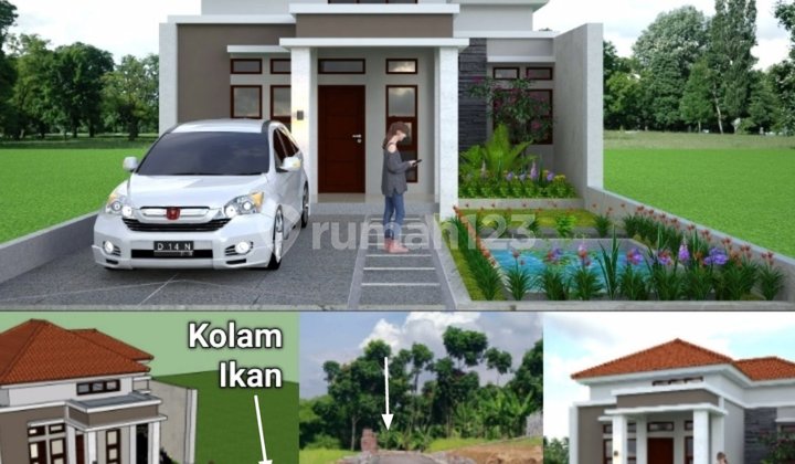 510Jt! RUMAH LUX BONUS KOLAM IKAN DEKAT KE JALAN RAYA NASIONAL 1
